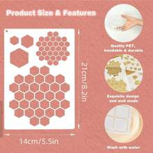 24 件计划模板，可重复使用的塑料日记模板，适用于点日记本、笔记本日记和生产力规划 - 轻松创建自定义布局、剪贴簿用品 - 8.2x5.5 英寸 返校、返校、学校用品