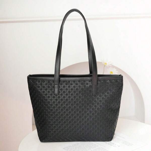 Autumn/Winter Retro Woven Handbag New Fashion Versatile Shoulder Bag Minimalist Large Capacity Stylish Tote Bag