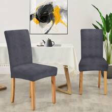 Ystyle Chair Covers With Backrest 6 Pieces, Stretch Chair Covers Living Room Kitchen, Universal Stretch Chair Covers, Modern Anti-Scratch Cat Chair Covers - Dark Grey - View 2