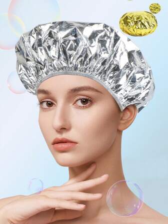 1 pieza/5 piezas/10 piezas Gorros recargables de tratamiento capilar autocalentables con función de vapor, sin necesidad de electricidad para ondular y teñir