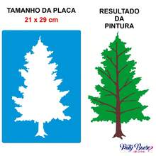 Stencil 21 X 29 Large Tree For Landscape Hollow Template For Painting On Fabric MDF Wood Wall Floor Paper T-Shirt Dishcloth - 白色 - 查看 2