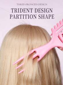 1 件卷发造型梳，卷发定型刷，卷发刷，用于梳理和塑造男士和女士的卷发以减少拉扯，带叉的软毛发刷，顺发刷可减少头发拉扯和卷发分离