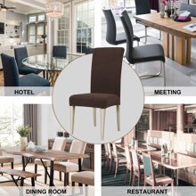 Ystyle Chair Covers With Backrest 6 Pieces, Stretch Chair Covers Living Room Kitchen, Universal Stretch Chair Covers, Modern Anti-Scratch Cat Chair Covers - Coffee Brown - View 7