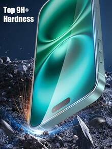 6 合 1 包：3 件高清玻璃屏幕保护膜 + 3 件相机镜头屏幕保护膜，兼容 iPhone 16 Pro Max/16 Pro/15/14/13/12/11 系列 - 無色 - 查看 4