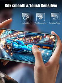 6 合 1 包：3 件高清玻璃屏幕保护膜 + 3 件相机镜头屏幕保护膜，兼容 iPhone 16 Pro Max/16 Pro/15/14/13/12/11 系列 - 無色 - 查看 5