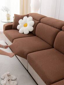 1 Vỏ bọc ghế sofa đàn hồi đa năng, đệm ghế sofa dày chống trượt và chống thấm nước, vỏ bọc ghế sofa chống bụi có thể giặt bằng máy, thân thiện với vật nuôi, dùng cho phòng ngủ, văn phòng, phòng khách, ghế sofa hình chữ L và ghế 1/2/3/4 chỗ ngồi - Cà phê nâu - Xem 6