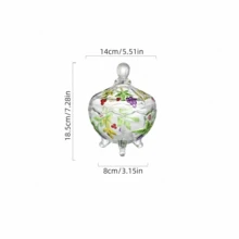 1 pièce Beau bol à salade fait main en verre cristallin coloré, bol à fruits, bol à soupe, bol à riz, bol à nouilles, bol à dessert, bol pour Halloween ou la Fête des Bonbons, ustensiles de cuisine, articles de maison - Multicolore - Voir 5