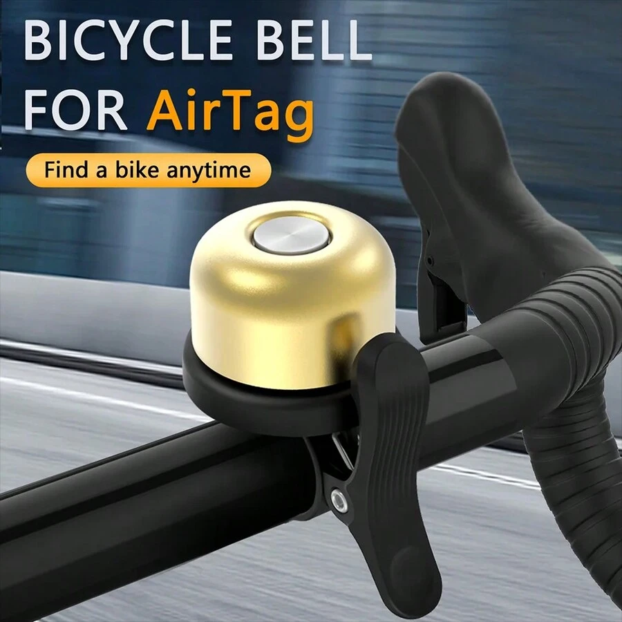 1pc Bicycle Bell AirTag Hidden Anti-Loss Tracker Anti-Theft Holder Locator Bike Bell - Multicolor - View 1