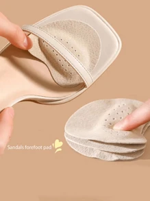 1/2 Double Shoe Pad High Heels, Sandals, Anti-Slip, Anti-Sweat, Special Pain Relief, Super Soft, Self-Ad, Anti-Slip Tape;