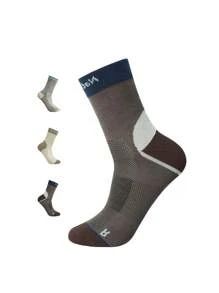 Naturehike 1 Pair Contrast Color Quick Dry Long Socks, Elastic Hiking Camping Sport Socks Moisture Wicking