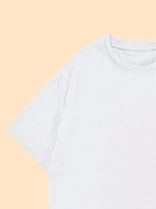 T-Shirt Printed Emojo Heart Women's Fashion Casual Premium Comfort Blouse - 白色的 - 查看 4