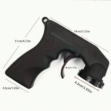 1 件装手柄式喷嘴变色膜喷漆枪手持喷雾器汽车喷漆工具车轮涂鸦喷雾带辅助喷枪手柄 - 彩色 - 查看 4