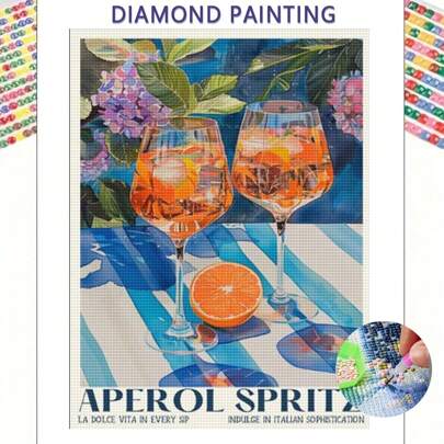5D DIY Diamond Art Painting Orange Juice Kit, Full Diamond Painting With Diamond Art,And Unique Gift Idea For Friends And Family Gifts Birthday Graduation Diamond Painting Diamond Art