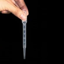 50 Disposable Plastic Pipettes For Liquid Transfer 3ml - Droppers For Laboratory - màu đen - Xem 2