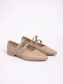Plus Size Wide Width Flat Casual Slip-On Loafers, Versatile Commuter Shoes