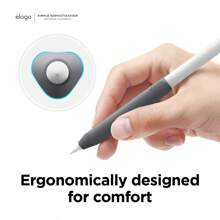 Elago 2 Pack Apple Pencil Grip For Apple Pencil Case 1st & 2nd Generation, Apple Pencil Accessories, Soft Silicone Grip, IPad Accessories, Multi-Color Options, Back To School, Gift For Friends, Family, Apple Pencil Cover Pink, Durable Silicone, Stylus Grip - Dark Grey & Green - View 5