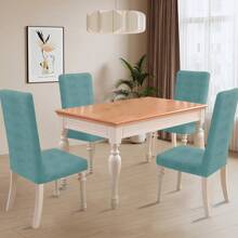 Ystyle Chair Covers With Backrest 6 Pieces, Stretch Chair Covers Living Room Kitchen, Universal Stretch Chair Covers, Modern Anti-Scratch Cat Chair Covers - Baby Blue - View 4