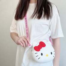 Sanrio Sanrio Hello Kitty & Melody & Kuromi Silicone Crossbody Bag, Valentine's Day Cute Gift,Back To School Stationery Bag, Cute Silicone Crossbody Bag, Waterproof Cartoon Shoulder Coin Purse With Zipper Pocket, Cartoon Crossbody Bag, Waterproof Cartoon Shoulder Coin Purse With Zipper Pocket, Cartoon Crossbody Bag, Suitable For Teenagers Back To School Supplies Stationery Supplies