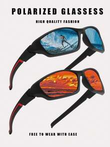 男士运动偏光时尚眼镜 - 轻便，镜片和舒适镜框 - 适合徒步旅行、跑步和户外活动 - 彩色 - 查看 10