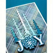 Khuôn cắt sổ lưu niệm hình bông tuyết Giáng sinh vui vẻ để làm thủ công và làm thiệp chúc mừng - Chất liệu sáng bóng, theo chủ đề ngày lễ, bền và chắc chắn - bạc - Xem 7