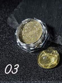 8 盒/套超亮指甲闪粉 0.4 克/罐变色龙极光闪亮钻石美甲镀铬粉细闪粉颜料 - 彩色 - 查看 15