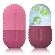 FACE ROLLER 1 件硅胶冰面滚轮、美容面部冰滚轮、面部、眼部和颈部冰滚轮、冰滚轮护肤、面部冰托、可重复使用的硅胶面部冰模（不含干花）、SPA、面部护理、女孩礼物、美容、护肤品、水疗、自我护理、护肤工具、面部护理、美容师用品、按摩、面部按摩工具、面部滚轮 - 彩色 - 查看 9
