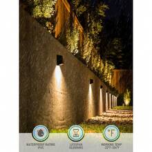 Paquete de 4 luces de valla de bajo voltaje, luces LED para escalones y barandales de paisaje de 3W, 12V - 1 - Ver 7