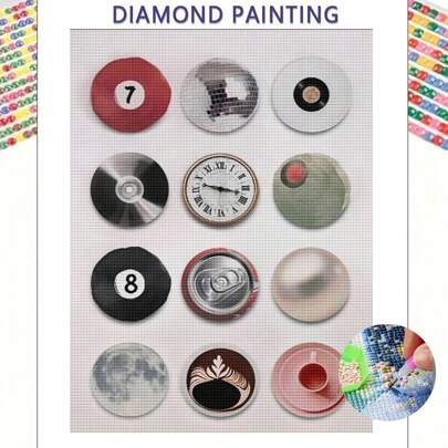 Bộ tranh kim cương nghệ thuật 5D DIY The Circle In Life, tranh kim cương đầy đủ với nghệ thuật kim cương và ý tưởng quà tặng độc đáo cho bạn bè và gia đình