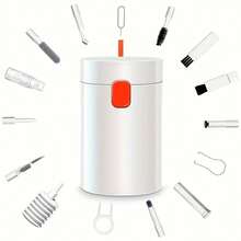 20 合 1 电子清洁套装，带手机支架，适用于 PC、电视、笔记本电脑、耳机、屏幕键盘等电子产品清洁，2023 新款紧凑型设计。