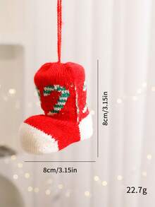 1 件圣诞老人迷你袜子挂饰，彩色靴袜圣诞树装饰 - 彩色 - 查看 10