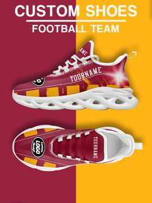 Sneaker personalizzata con logo e nome personalizzato per uomo, sneaker leggera e confortevole con nome e design della squadra di football Arizona, scarpa da ginnastica e allenamento traspirante, regalo unico per mamma/papà/lei/lui/fidanzata/fidanzato/moglie/marito/amico