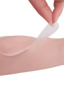 2 Miếng Dán Núm Vú Nhỏ Vô Hình 10CM, Nâng Ngực Liền Mạch Và Chống Chảy Xệ, Miếng Dán Ngực Bằng Silicon Thích Hợp Cho Váy Cưới, Đồ Lót Nữ Và Phụ Kiện Đồ Lót - Màu be - Xem 3