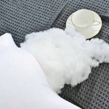 Luxury 5-Star Hotel Quality Pillow, Extra Soft Pillow, 19x29 Inch - Deep Sleep Neck Support, All Seasons Non-Slumping High Pillow Core, Machine Washable, Modern Pillow Design | Soft Textured Fabric, Sleeping Pillow - 白色 - 查看 8