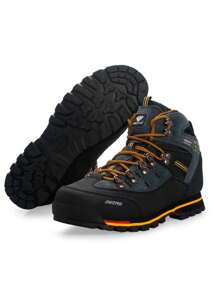DWZRG 1 Paio Di Scarpe Da Trekking Alte Da Uomo In Pelle, Antiscivolo E Impermeabili, Sneaker Sportive Da Esterno