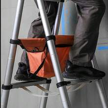 1.4+1.4M Ladder Folding Stainless Steel Ladders Telescopic Ladder Scaffolding Ladder For Home Household Foldable Stairs - 1.4x1.4m-無袋 - 查看 3