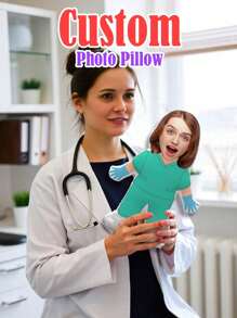 1 Personalized Mini Pillow - Customized Photo Nurse - Customizable Fun, Cute And Unique Ideal Gift Christmas Gift - Multicolor - View 3