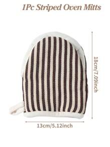 1 件条纹绝缘耐热手套，厨房烘焙隔热手套耐热微波炉手套，厨房烤箱手套防烫手套用品 - 彩色 - 查看 9
