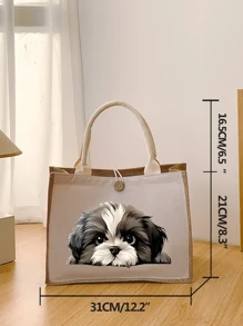 Bộ túi xách họa tiết cún con dễ thương, bao gồm túi đựng mỹ phẩm, ví nữ có khóa kéo, túi đựng đồ vệ sinh cá nhân thời trang khi đi du lịch, túi đựng cơm trưa, ba lô, túi đa năng dùng cho trường học, du lịch, đi biển. - Nhiều màu - Xem 10