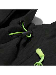 Sudadera Hombre Con Capucha Deportiva Con Cierre - Negro - Ver 6