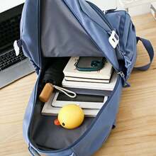 Korean Children's Backpack Large Capacity Waterproof Nylon - 粉色 - 查看 2
