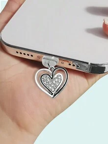 1 cái phích cắm chống bụi cổng sạc hình quả táo, hợp kim màu bạc/vàng tự làm vòng tay, vòng cổ, hoa tai, móc chìa khóa, mặt dây chuyền trang sức phụ kiện - Nhiều màu - Xem 7