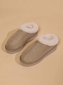 Women Plush Warm Slippers, Comfortable Winter Snow Shoes