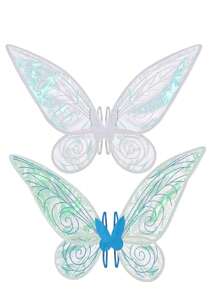 1 szt. Skrzydła wróżki dla dorosłych, skrzydła motyla, skrzydła anioła, kostium wróżki, dekoracja na przyjęcie, Boże Narodzenie - Wielokolorowe - Zobacz 2