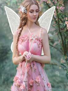 1 szt. Skrzydła wróżki dla dorosłych, skrzydła motyla, skrzydła anioła, kostium wróżki, dekoracja na przyjęcie, Boże Narodzenie - Wielokolorowe - Zobacz 4