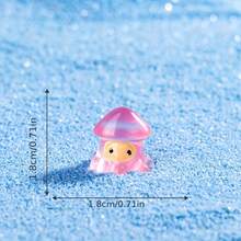 6 件卡通滴油手工贝壳、鲸鱼、螃蟹、鱼海洋景观装饰套装 DIY 树脂小配件 - 彩色 - 查看 10