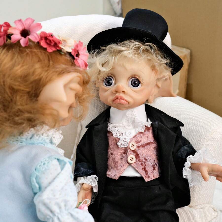 NPK 17inch Handmade Reborn Baby Doll Girl Doll Sweet Baby Collectible