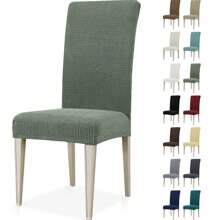 YSTYLE Stoelhoezen met rugleuning 2/4/6 stuks, stretch stoelhoezen voor woonkamer keuken, universele stretch stoelhoezen, moderne anti-kras stoelhoezen voor katten