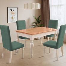 YSTYLE Stoelhoezen met rugleuning 2/4/6 stuks, stretch stoelhoezen voor woonkamer keuken, universele stretch stoelhoezen, moderne anti-kras stoelhoezen voor katten