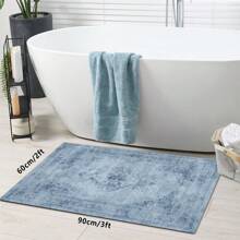 1pc leve luxo estilo boêmio simples europeu poliéster-nylon mistura espessada chenille tapete felpudo com padrão impresso colorido, adequado para quarto, sala de estar, corredor, sala de jantar em casa, lavável à máquina
