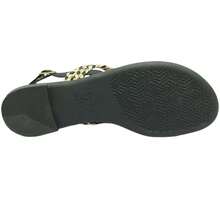 Dakota Women's Sandal With Straps And Handmade Decoration - màu đen - Xem 6